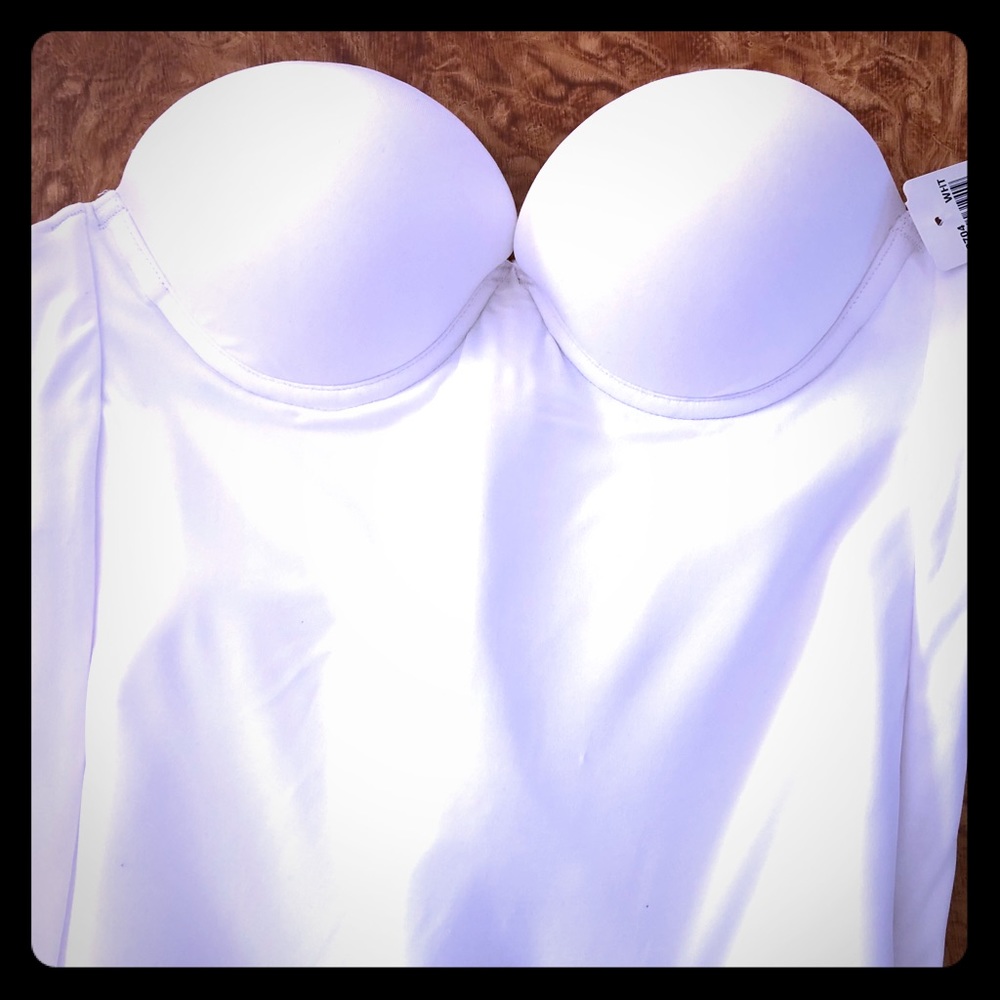 Strapless long line bra
